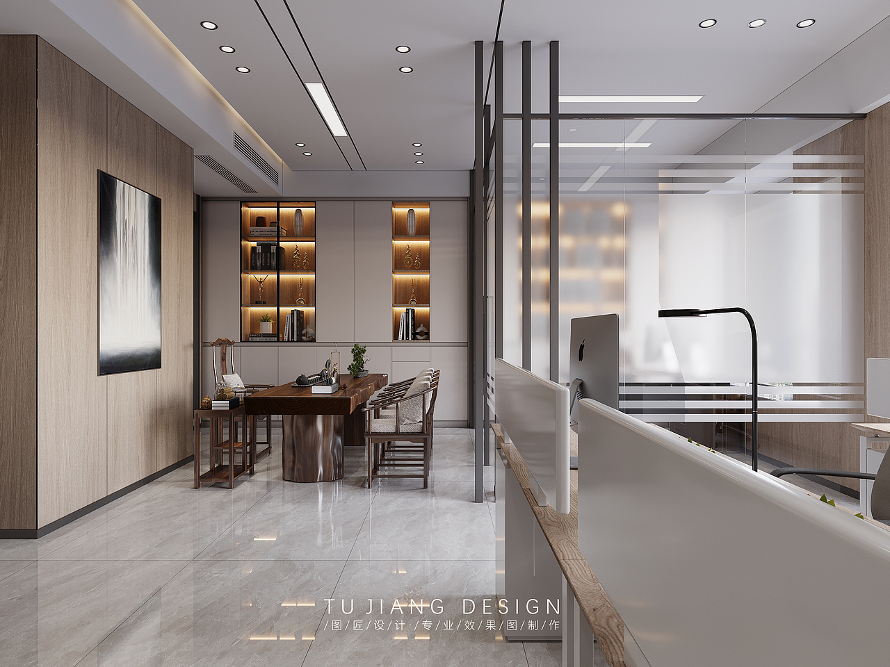 工装|建筑公司效果图案例分享（图ZMzUyMTI4MTc2） - 商业空间设计 - 站酷设计师仟仟设计原创素材 - 站酷ZCOOL