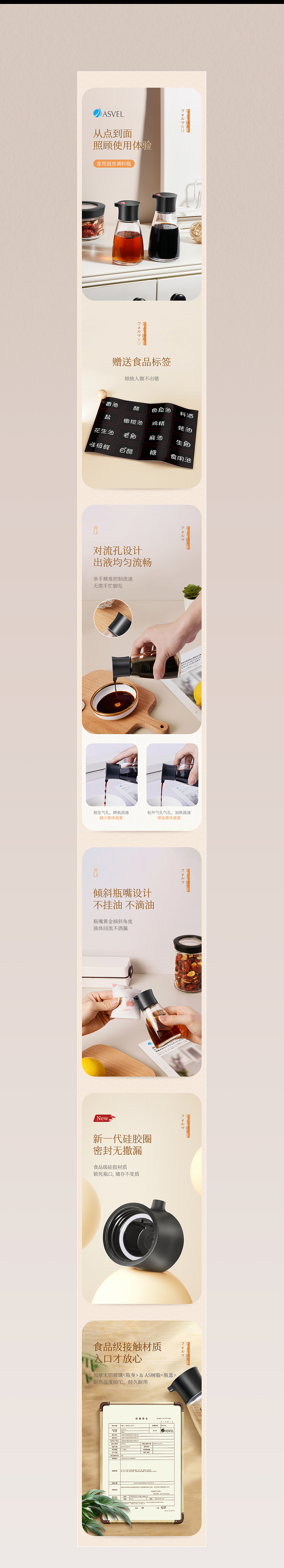 厨房玻璃调味瓶详情设计