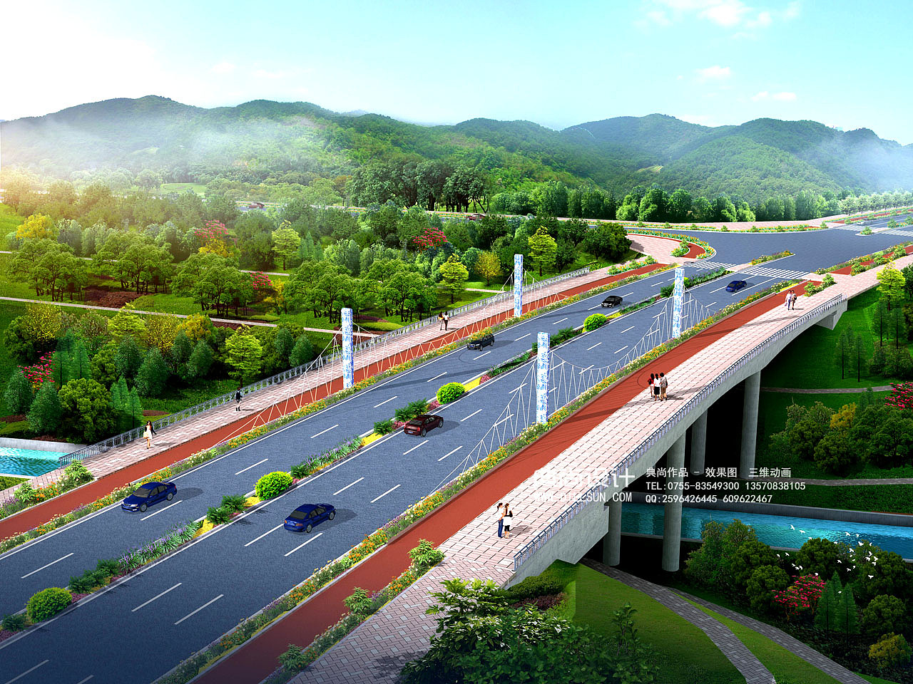 桥梁设计效果图 3