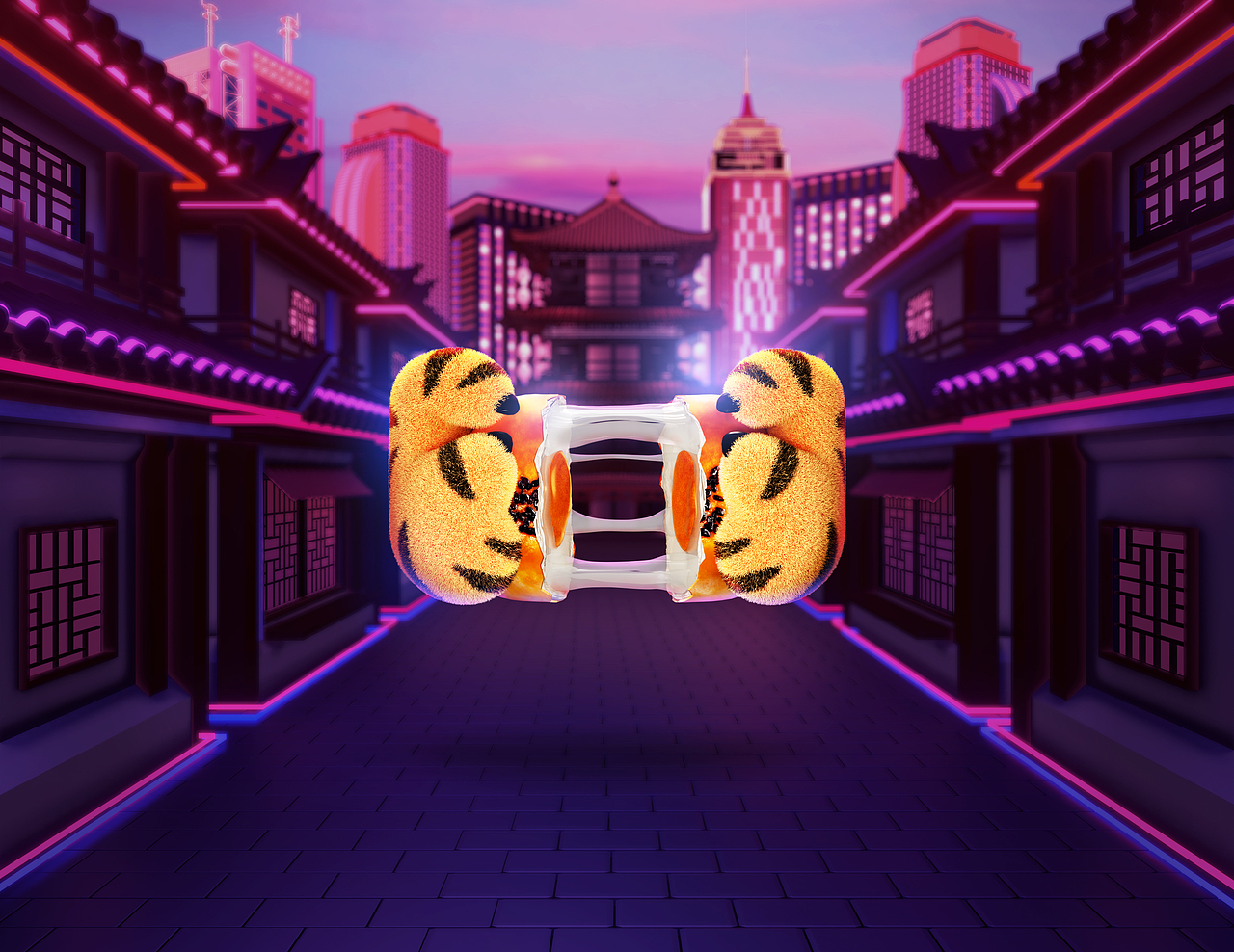 虎头局双十一场景图渲染（图ZMzE2NTUzODY4） - 产品 - 站酷设计师吉他佬原创素材 - 站酷ZCOOL