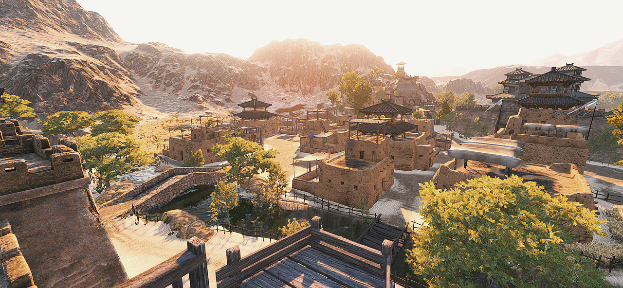 【衣谷三国概念设定】场景地编截图（一）（图ZMzIzOTQ4NjUy） - 概念设定 - 站酷设计师疾风Shawk原创素材 - 站酷ZCOOL