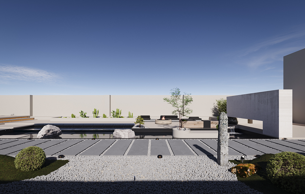 绘感视觉写实高楼花园（图ZMzYyMTE2ODUy） - 景观设计 - 站酷设计师绘感视觉设计原创素材 - 站酷ZCOOL