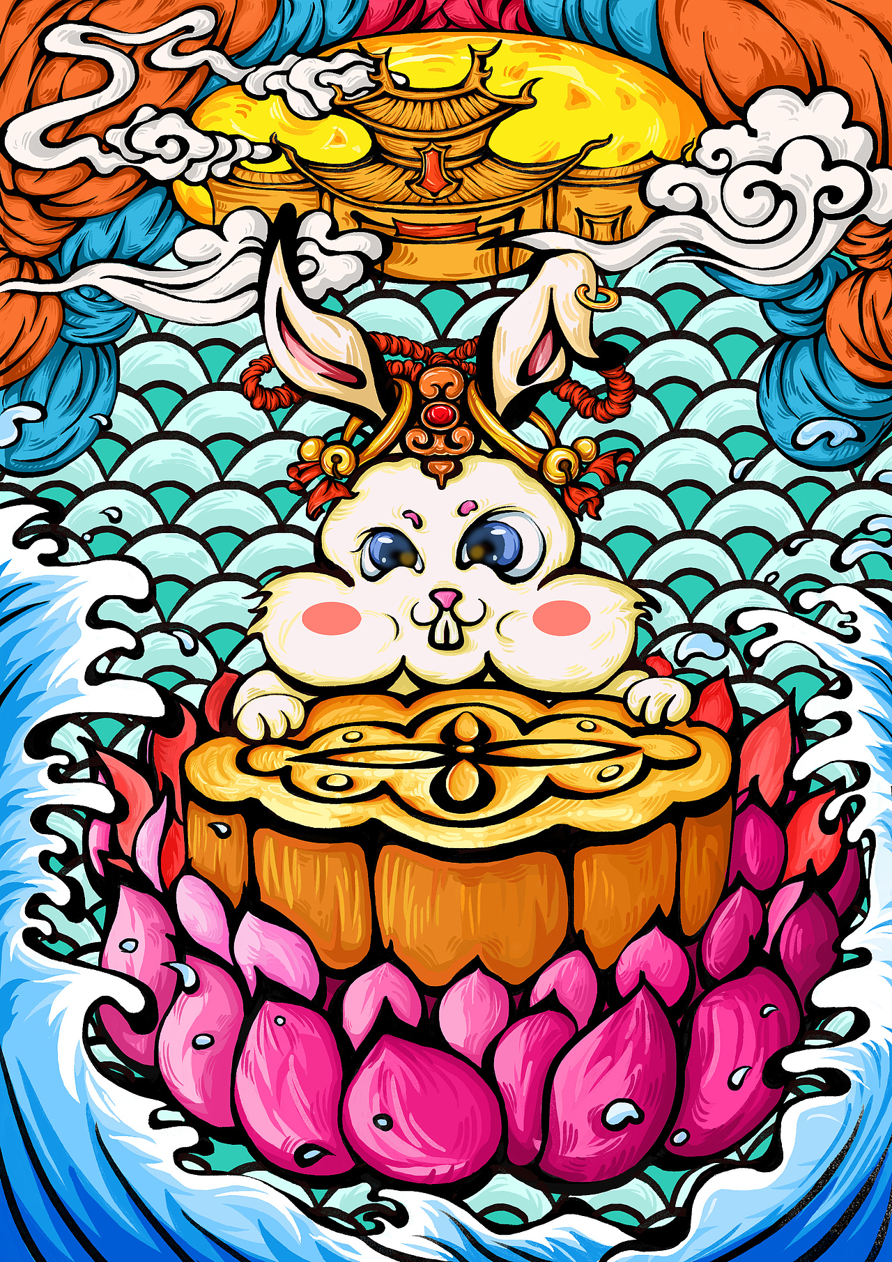 大白兔（圖ZMzE5MzEzNTY4） - 兒童插畫 - 站酷設(shè)計師嘎嘎大咸魚原創(chuàng)素材 - 站酷ZCOOL