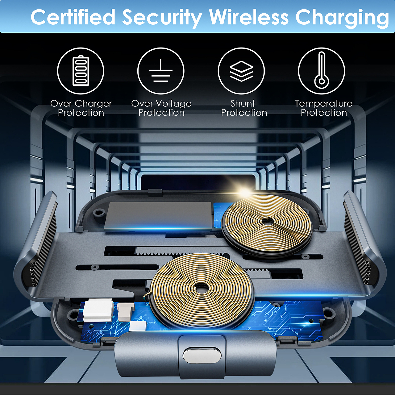 三星Z FLIP手机车载无线充