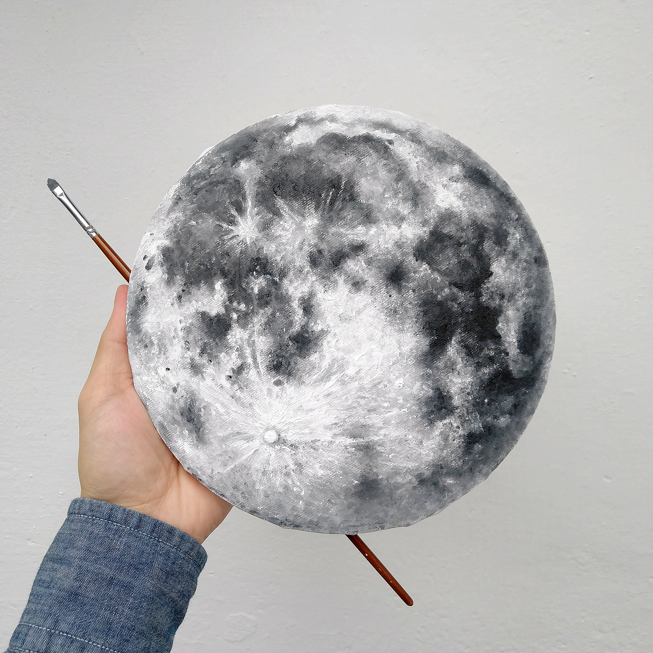 油画—月球