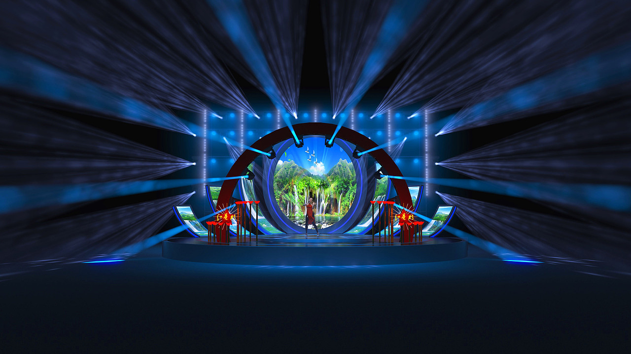 网红户外直播舞台设计——也可以做为文旅的演出平台