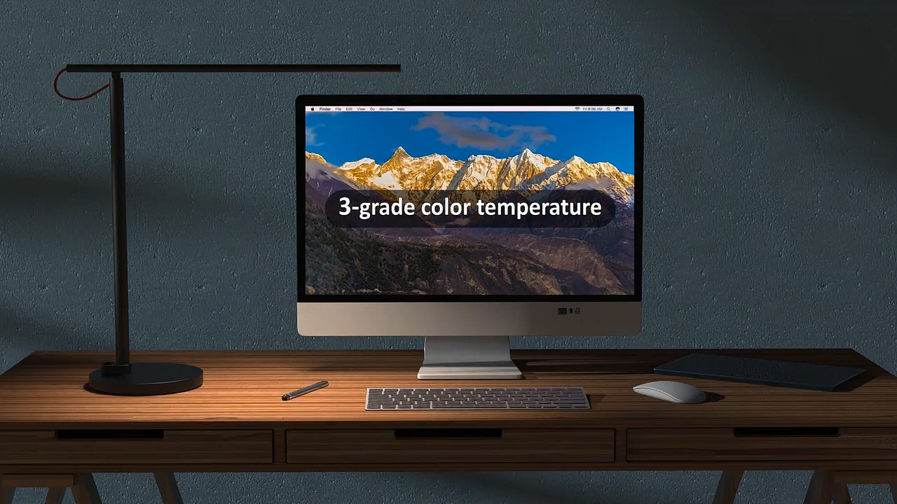 折叠台灯渲染视频