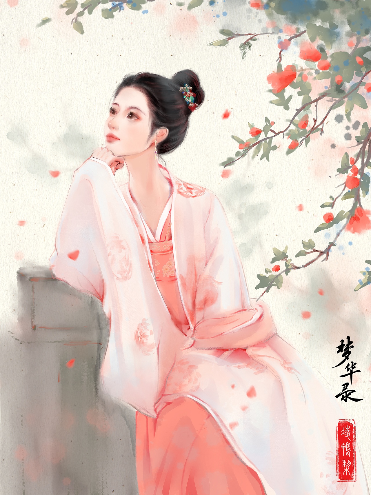 【古风插画】梦华录赵盼儿（图ZMzA0NTg5MTM2） - 商业插画 - 站酷设计师凌鸭梨原创素材 - 站酷ZCOOL