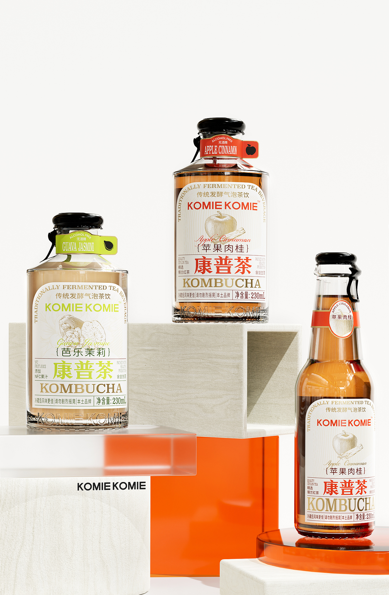 KOMIEKOMIE康普茶包装设计