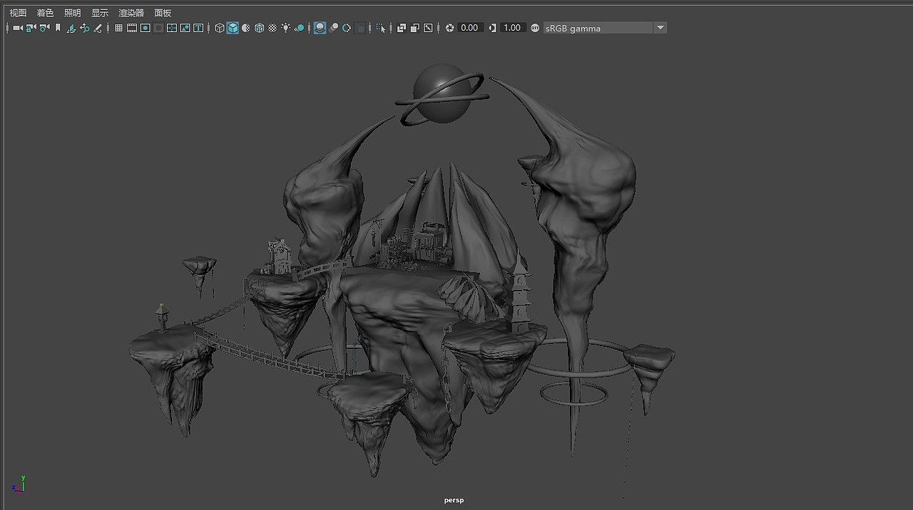 Maya建模-地形练习