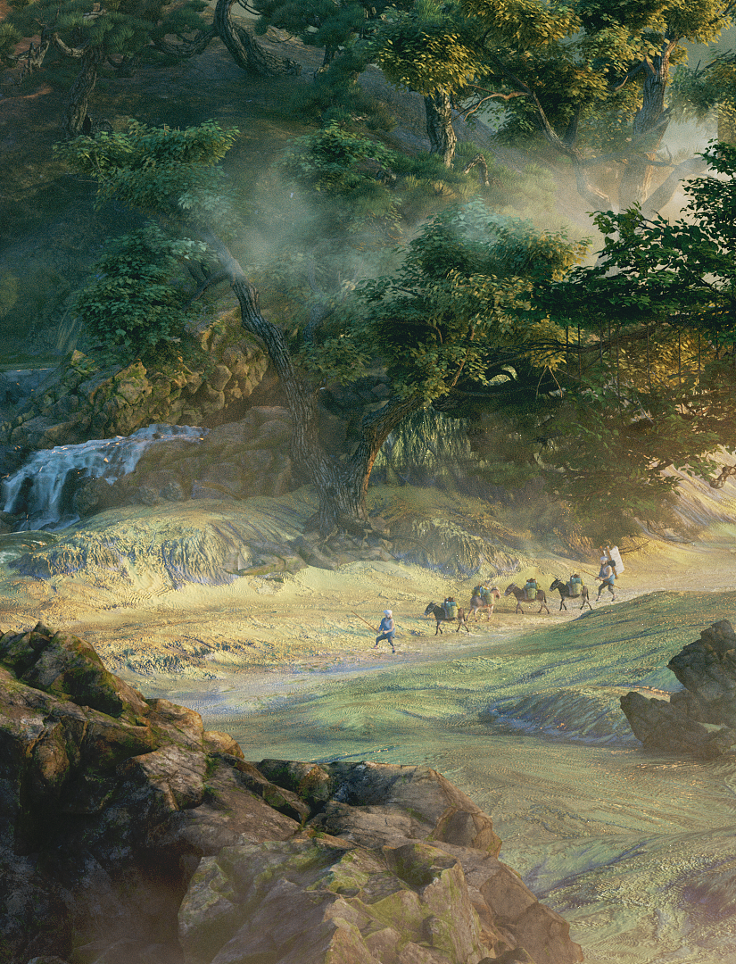 央视大型文化节目#《诗画中国》#《溪山行旅图》