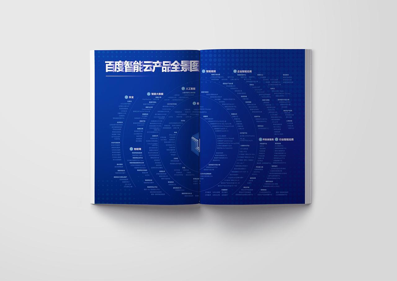 宣传册设计 百度智能云  云智中国-年度案例集设计