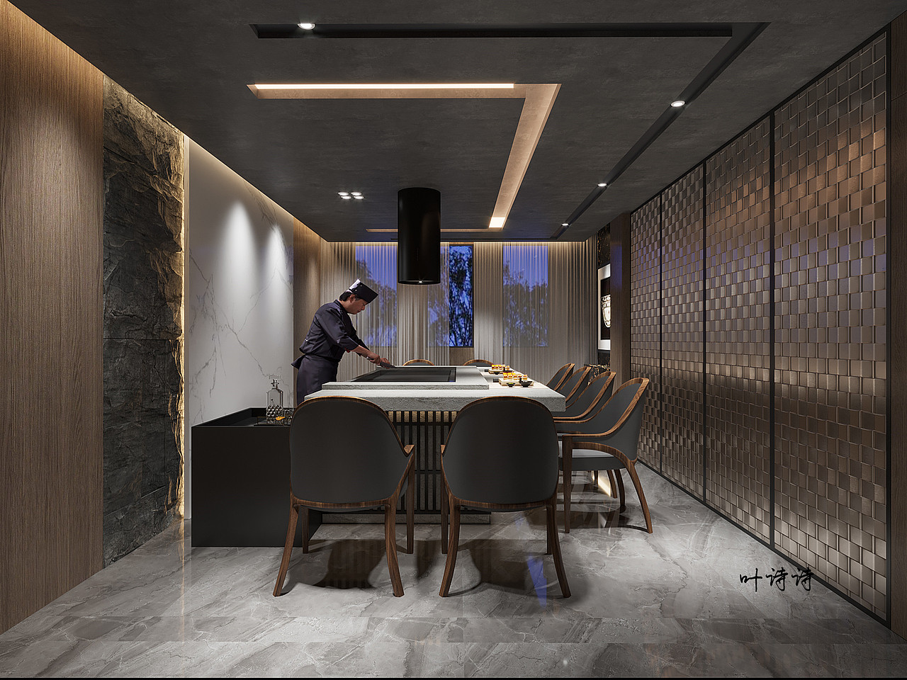 商业空间|私人会所设计（图ZMzQ2MjA1OTQw） - 酒店餐饮设计 - 站酷设计师诗诗18156079928原创素材 - 站酷ZCOOL