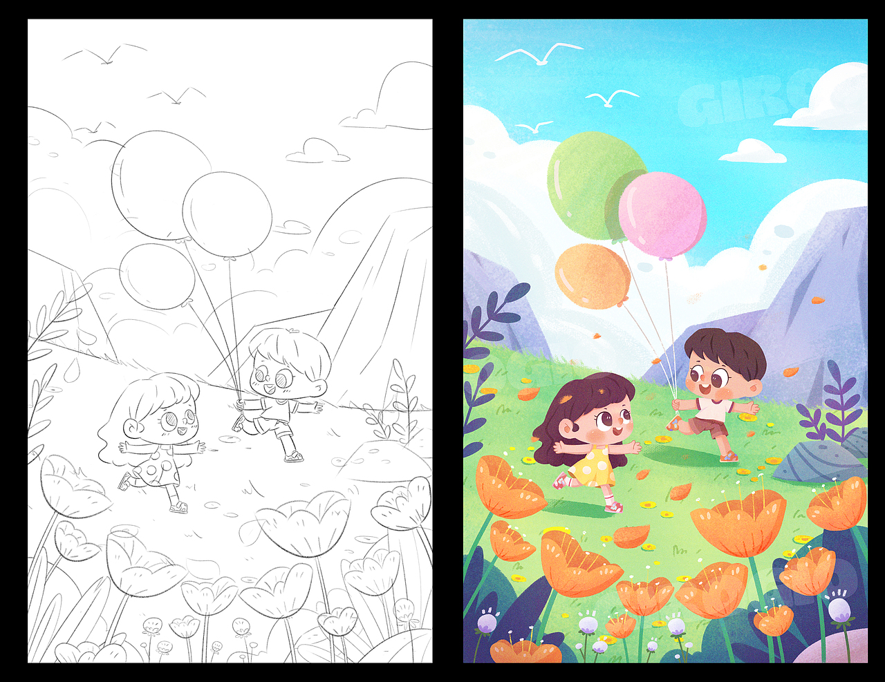 基诺浦童鞋儿童插画商稿（图ZMzEwOTM3NTA4） - 商业插画 - 站酷设计师菠萝虾球原创素材 - 站酷ZCOOL