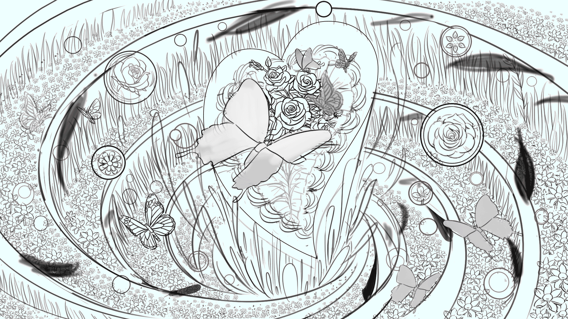 用心创世界，用心创美好（图ZMzM3NDM3ODI4） - 商业插画 - 站酷设计师桃林子原创素材 - 站酷ZCOOL