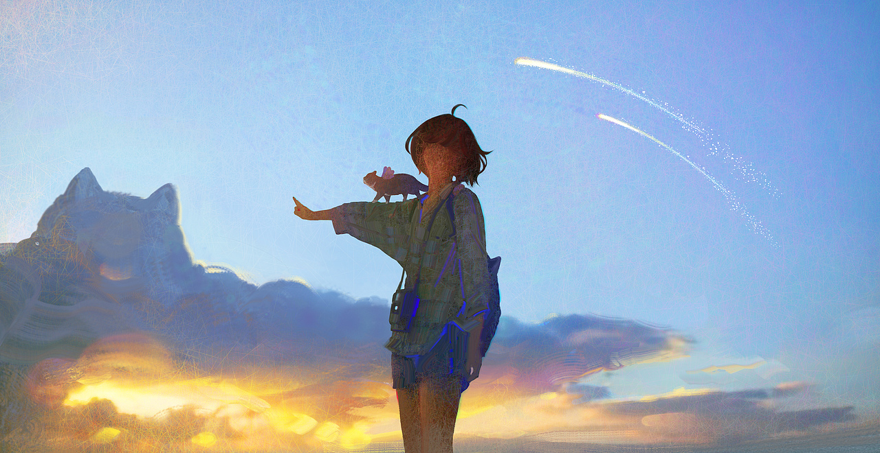 作品合集|《清秋与苦夏》（图ZMzUzMTM2MzU2） - 艺术插画 - 站酷设计师肥猫加天使原创素材 - 站酷ZCOOL