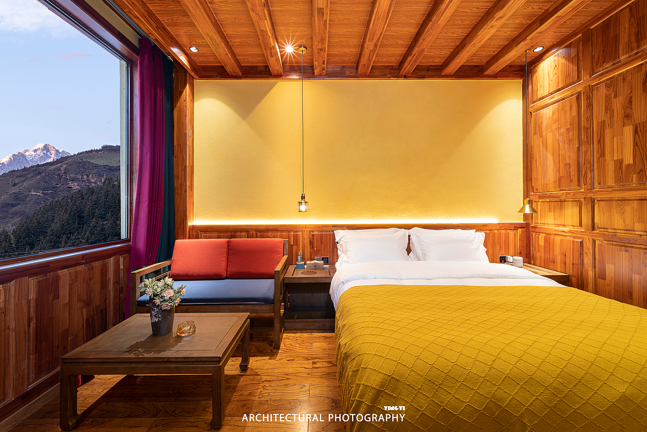 民宿拍摄-阿坝州松潘 安然松居