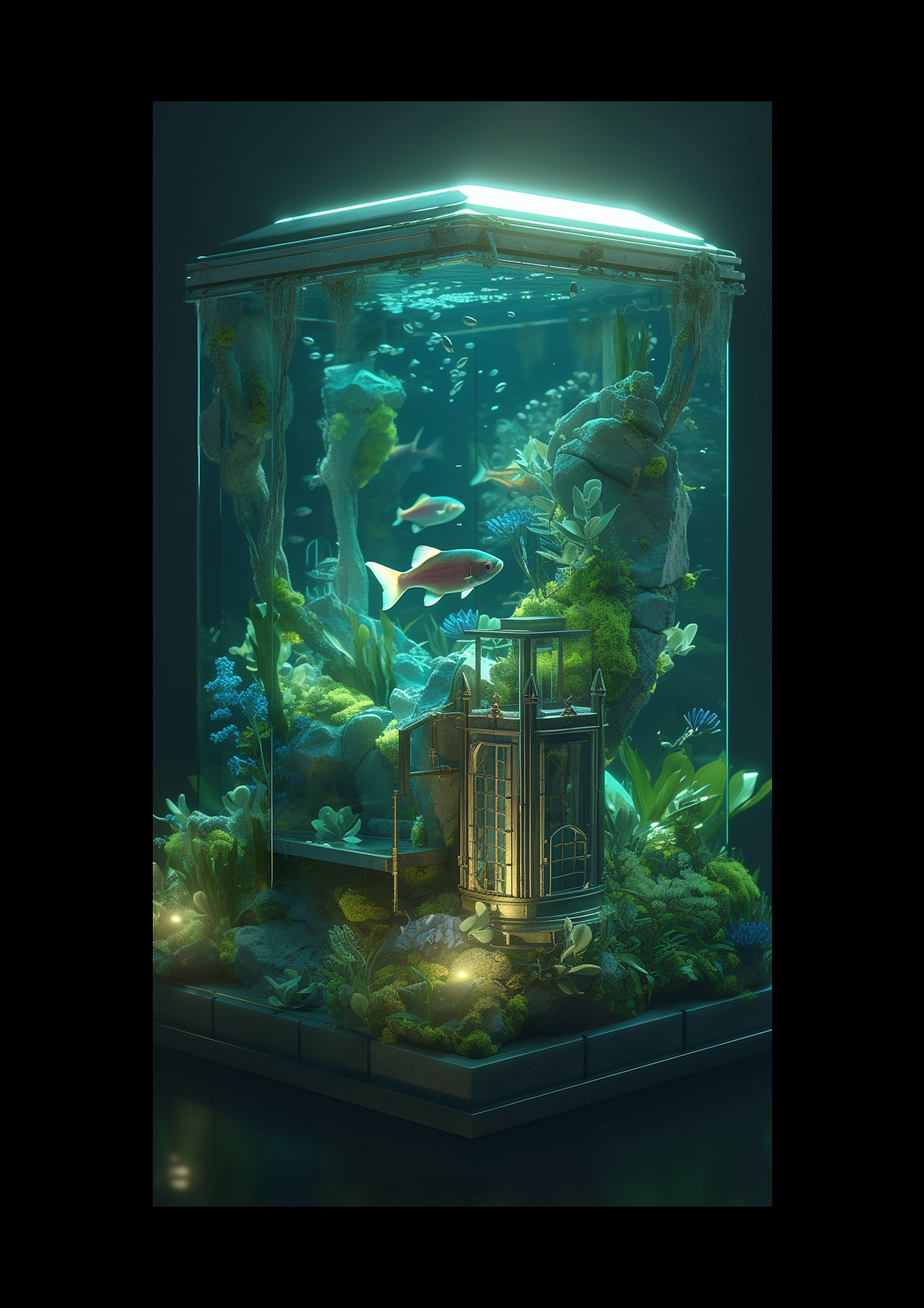 水族箱-概念画（图ZMzM2MDU0Mzk2） - 概念设定 - 站酷设计师讲理大师原创素材 - 站酷ZCOOL