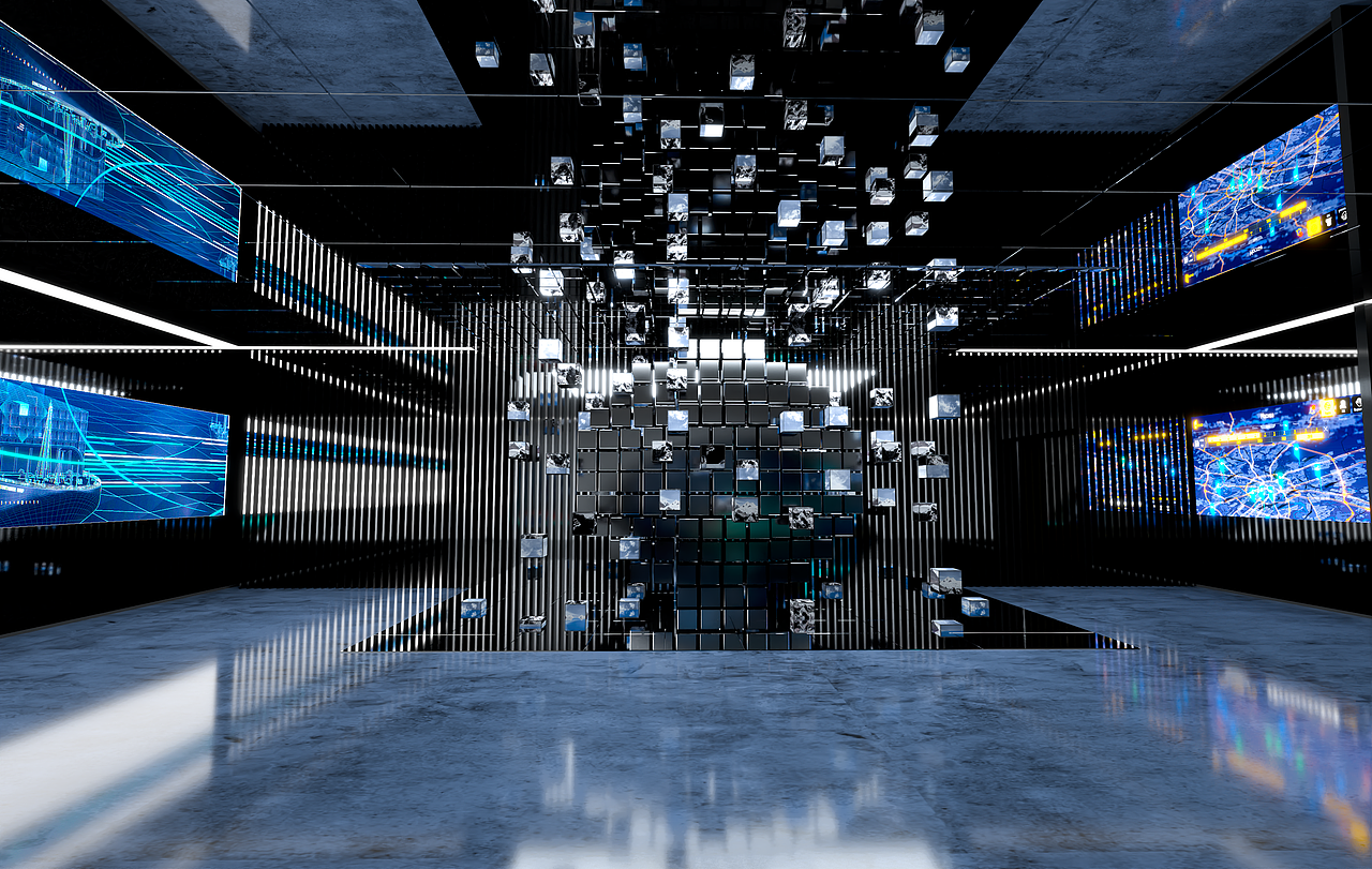 展厅入口材质测试