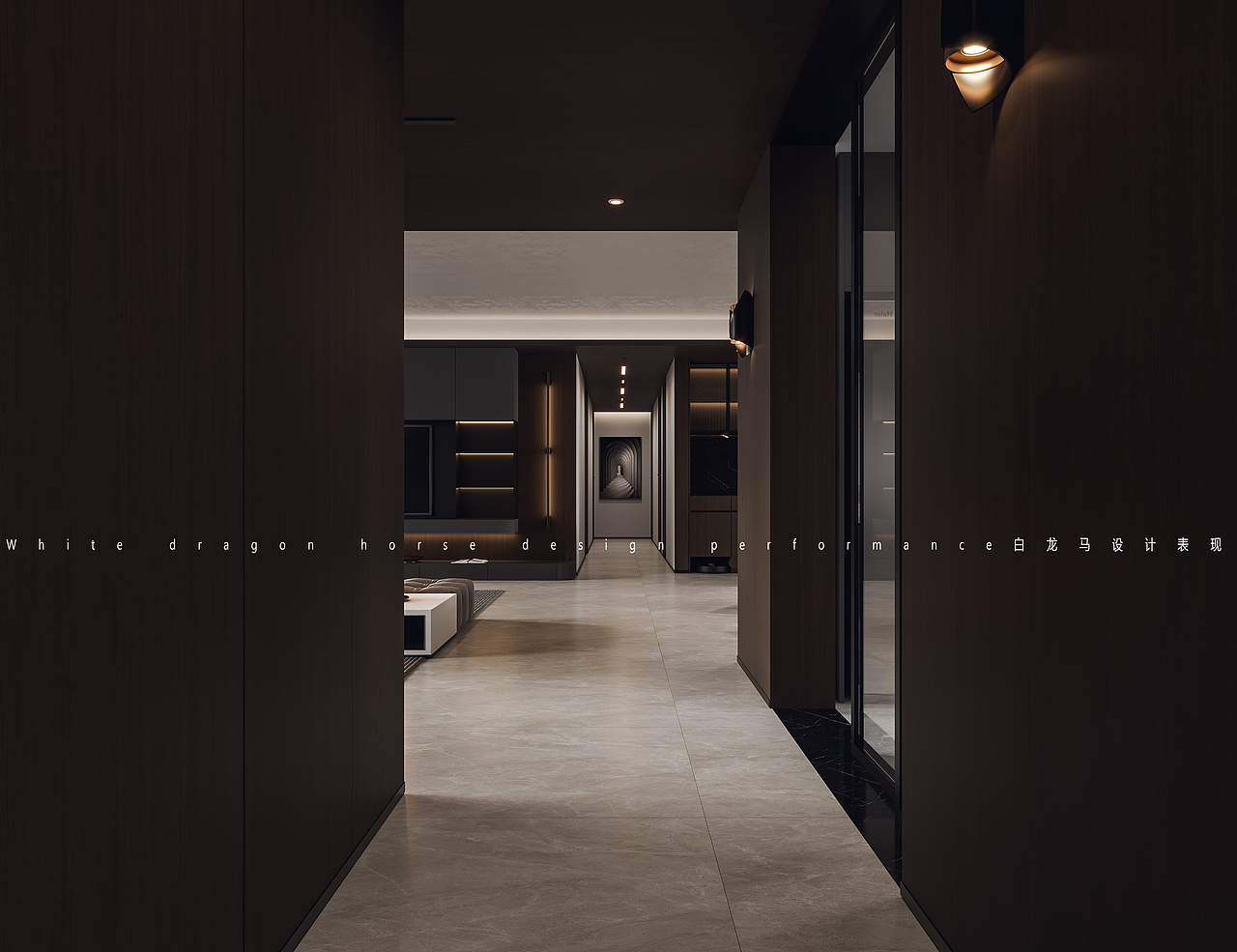 黑色系——白龙马效果图（图ZMzQ0NjE1NzMy） - 家装设计 - 站酷设计师小鱼吐泡泡泡泡泡原创素材 - 站酷ZCOOL