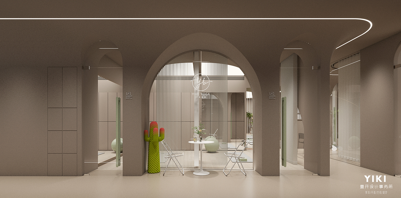 一合瑜伽馆设计（图ZMzQyMjgyNzk2） - 商业空间设计 - 站酷设计师壹开设计事务所原创素材 - 站酷ZCOOL