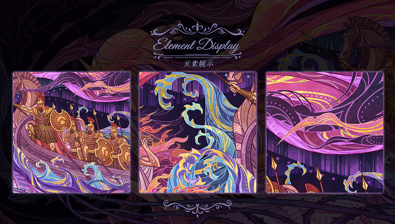 【神话系列】—特洛伊战争（图ZMzQwNjkwMzI4） - 商业插画 - 站酷设计师Ppanda潘潘达原创素材 - 站酷ZCOOL