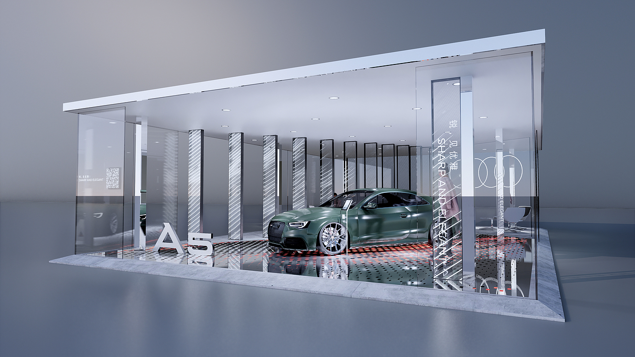 2021 Audi A5 Booth Desgin（图ZMjk4ODU0NTA0） - 展陈设计 - 站酷设计师ajspace原创素材 - 站酷ZCOOL