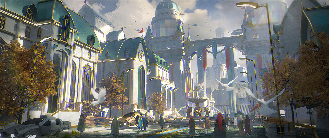 自己的世界观-天空之城（图ZMzQ3MTA4Mzg0） - 概念设定 - 站酷设计师名侦探allk原创素材 - 站酷ZCOOL