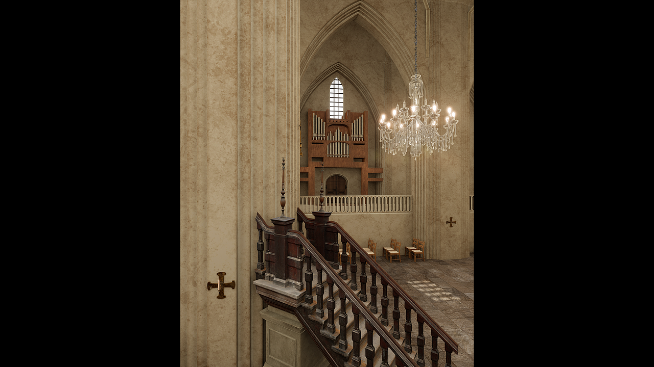 场景/模型:教堂