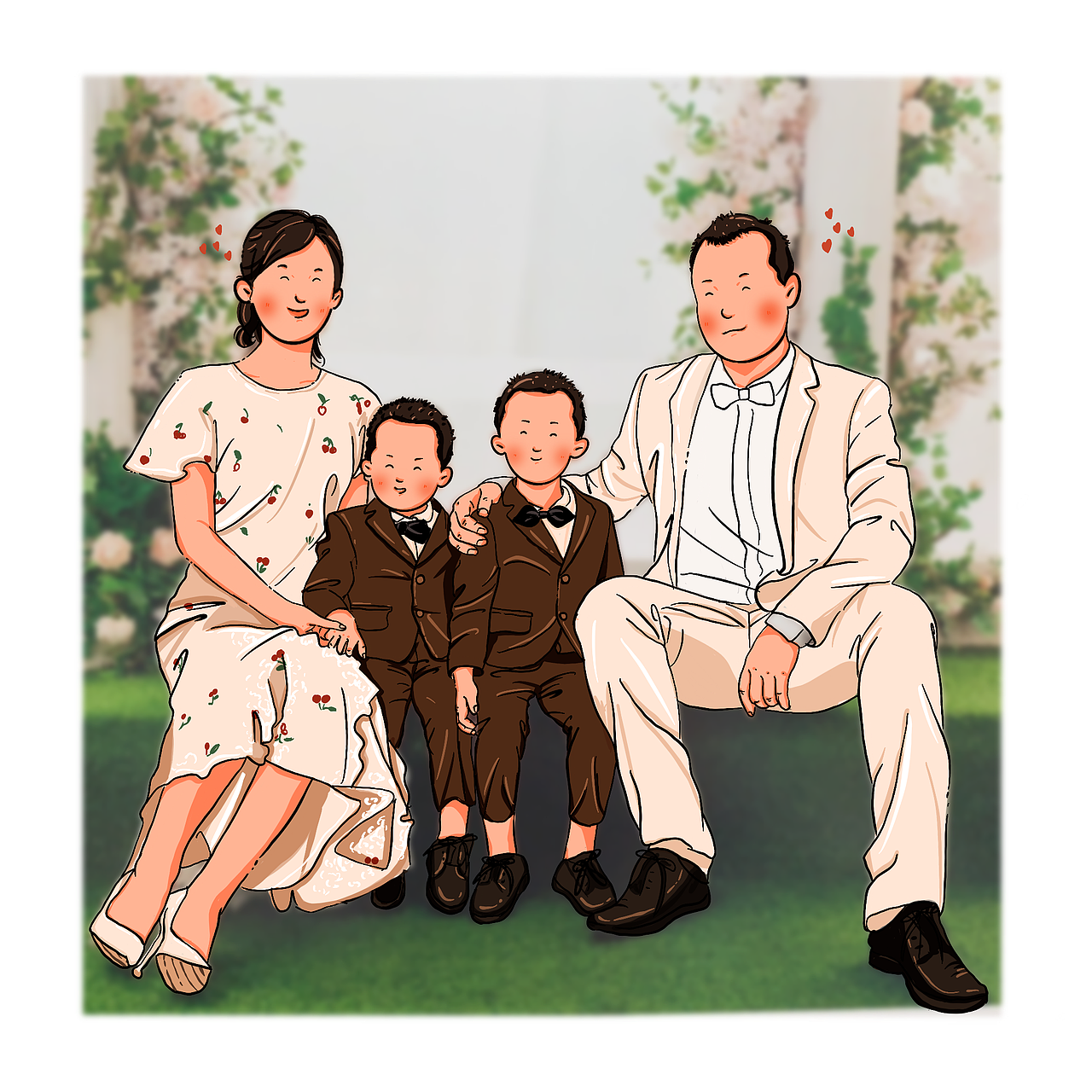 全家福照片转绘