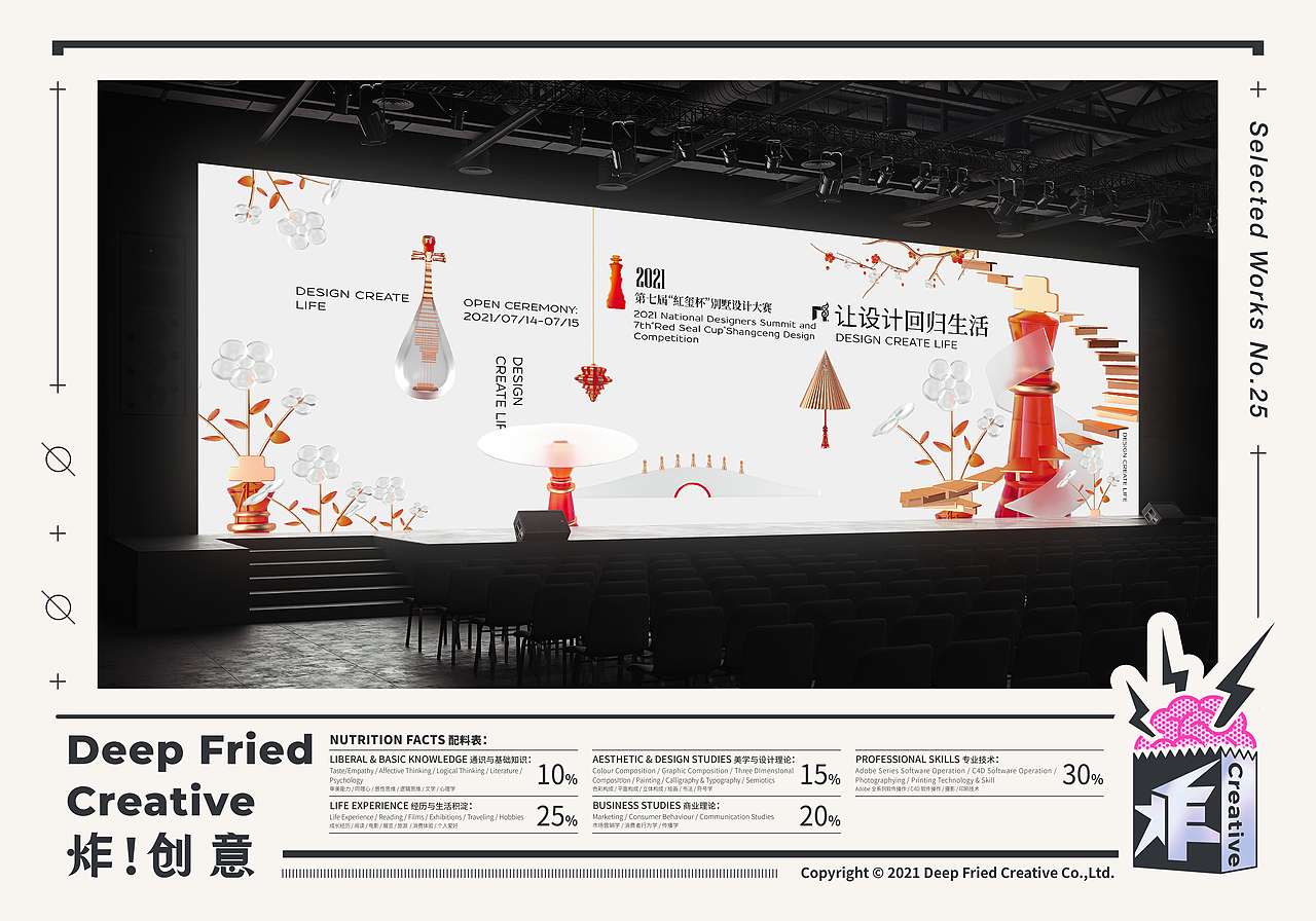2021尚层装饰“红玺杯”活动视觉设计 |"炸!创意" |