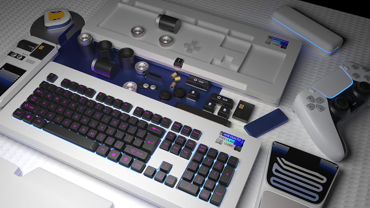 键盘渲染丨OC丨C4D（图ZMzcwOTgwMzQ4） - 产品 - 站酷设计师有事就看看原创素材 - 站酷ZCOOL