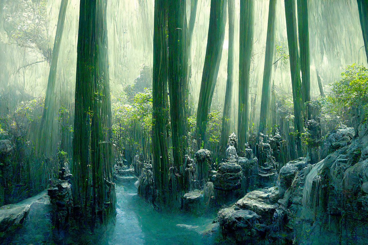 奇境之旅系列：平行世界中的失落遗迹3 [个人AI作品]（图ZMzIxODkwODM2） - AI作品 - 站酷设计师AI艺术疯人院原创素材 - 站酷ZCOOL