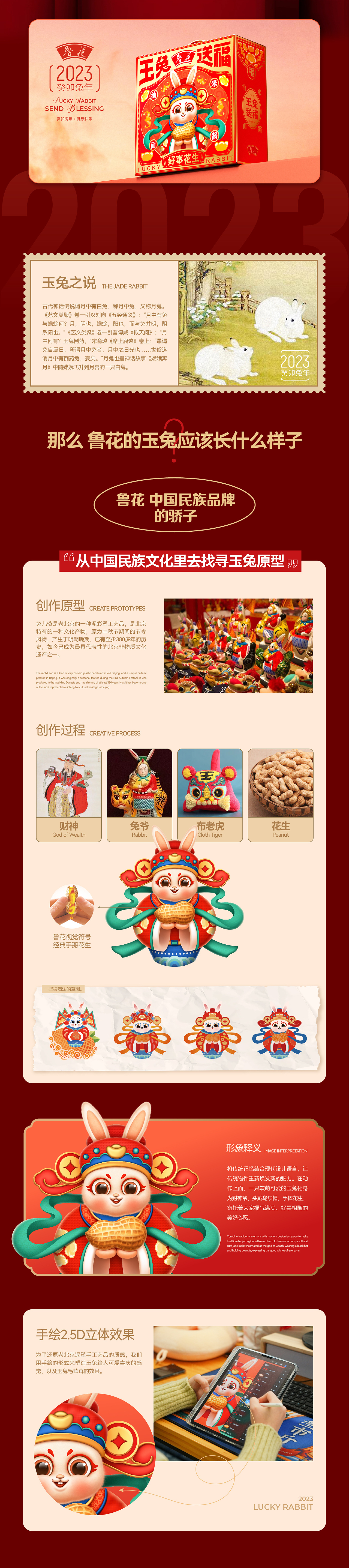 玉兔送福/福兔满满 兔年限定包装（图ZMzI3ODYyMzIw） - 包装 - 站酷设计师东方造物原创素材 - 站酷ZCOOL