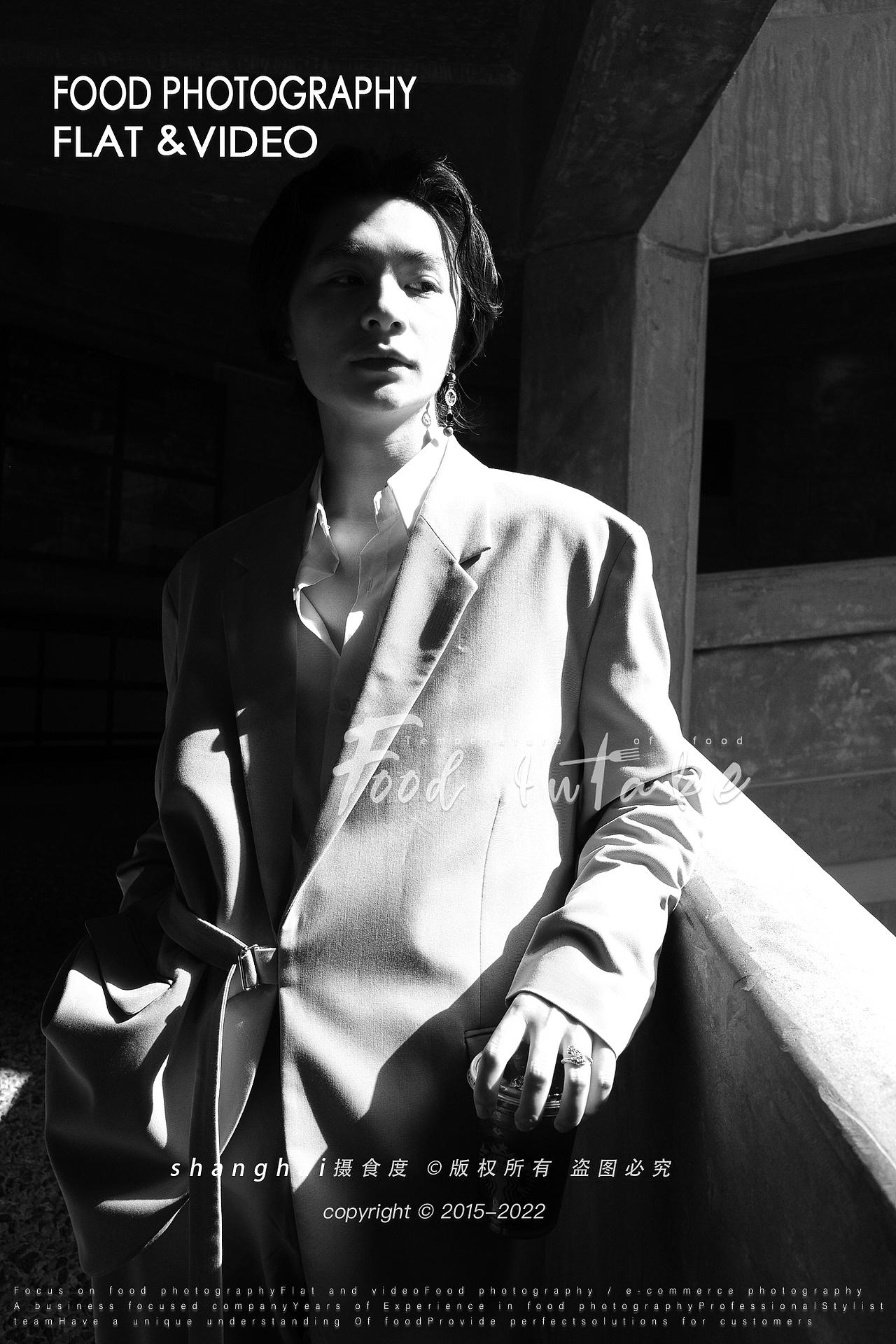 一组人像随性拍摄-暗调-黑白-情绪