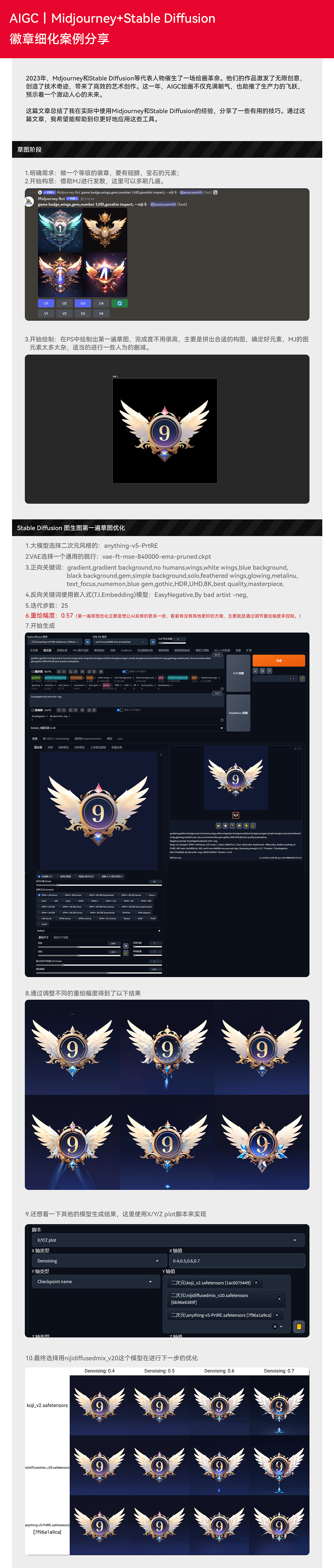 AIGC丨Midjourney+Stable Diffusion 徽章细化案例分享（图ZMzUxMjY5MDI0） - 游戏UI - 站酷设计师是大大牛呐原创素材 - 站酷ZCOOL