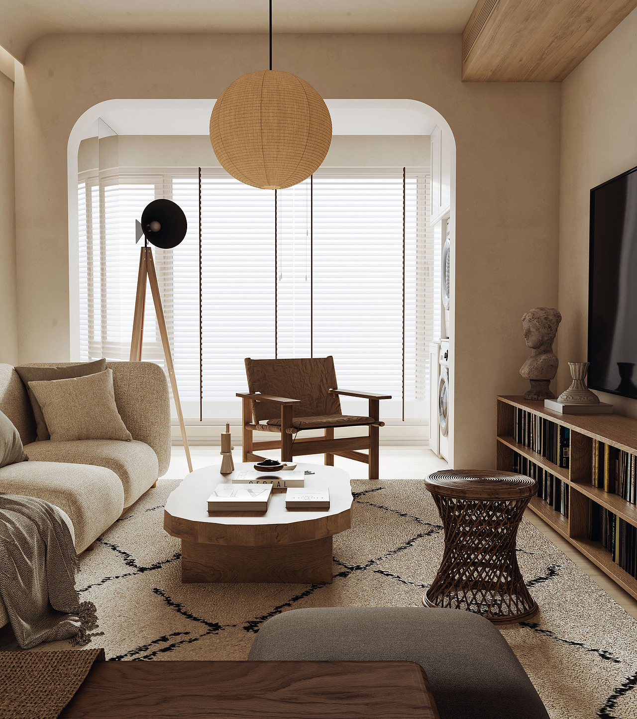 北欧原木风效果图表现