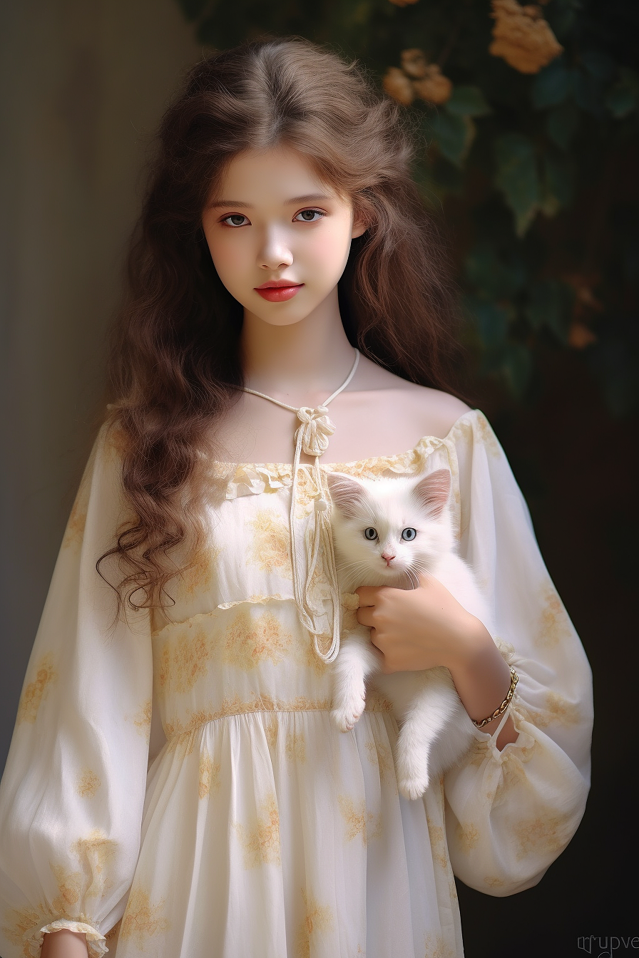 手部正常,脸太幼了,没有露出下边的裙子和小腿