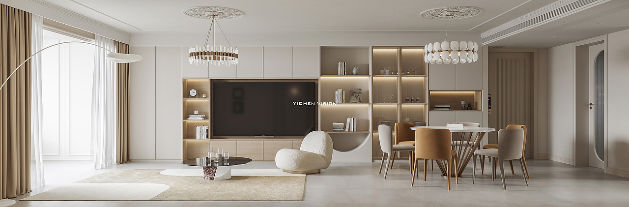 YI CHEN 丨客厅合集（图ZMzMyNjkzNDMy） - 家装设计 - 站酷设计师中意c原创素材 - 站酷ZCOOL