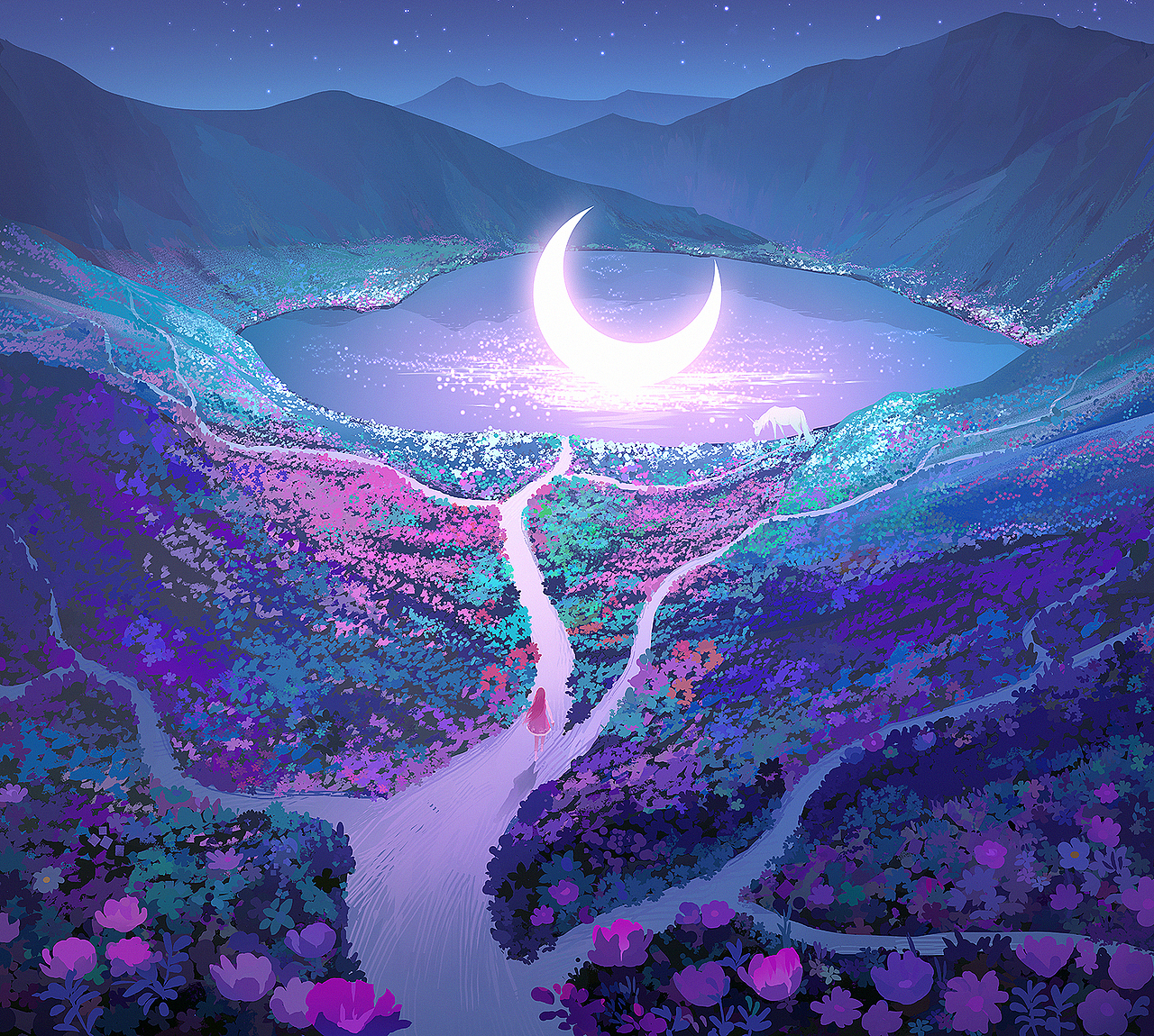 闪耀暖暖4周年庆暖暖纪念曲MV原画（图ZMzU0NDMxMjUy） - 商业插画 - 站酷设计师风绽原创素材 - 站酷ZCOOL