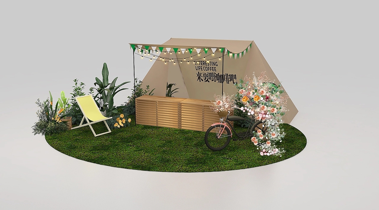 露营风商业创意市集（图ZMzIwNjIxNzY4） - 建筑/空间 - 站酷设计师WDHAKSHD原创素材 - 站酷ZCOOL