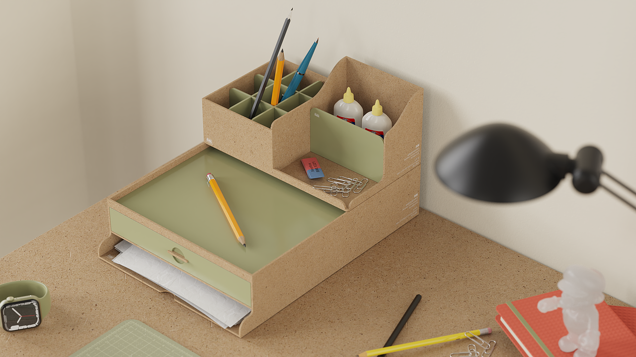 Pon 桌面组合收纳单元 / Desktop Storage Unit_Pon_站酷ZCOOL