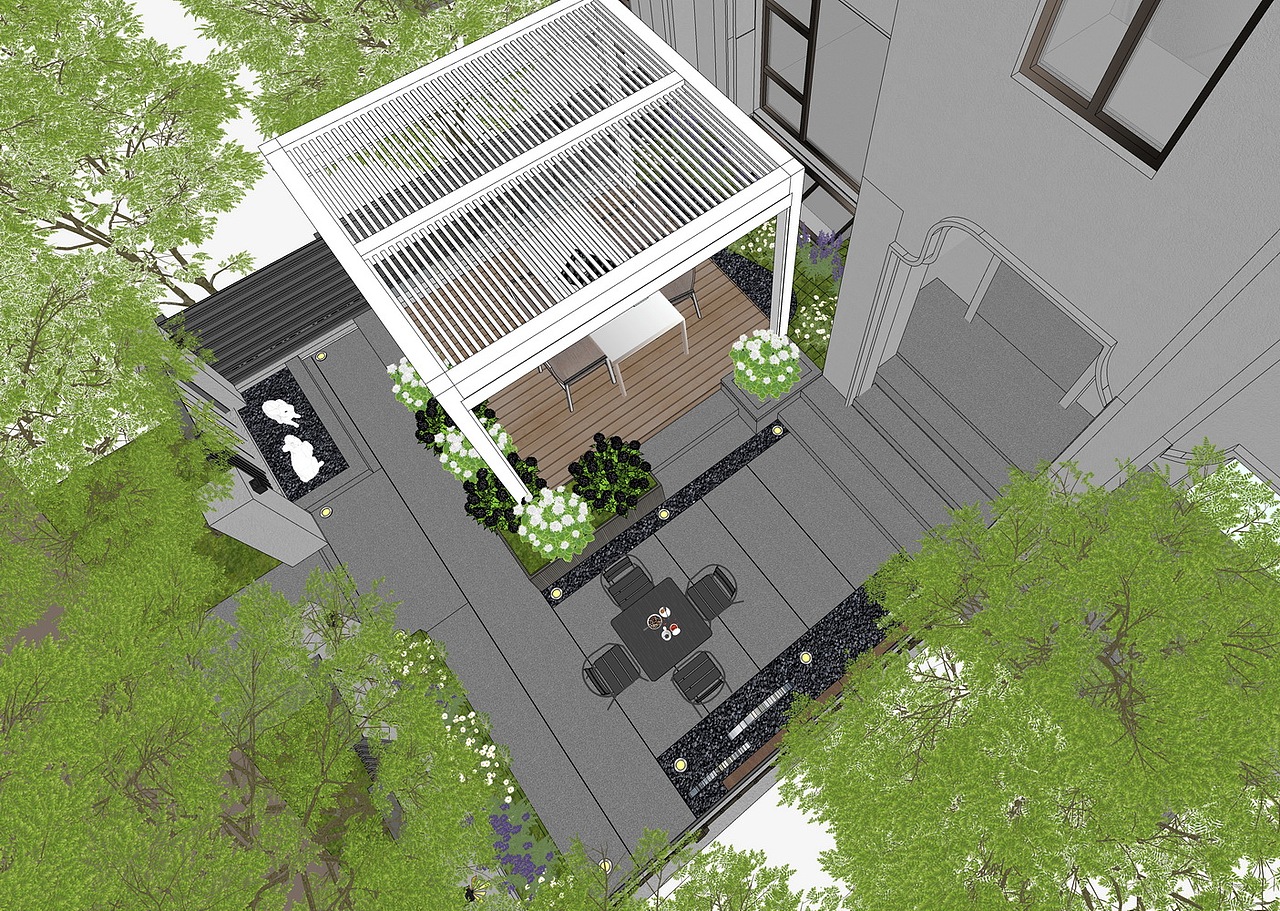 现代庭院景观SU模型下载（图ZMzI0NDI0NTMy） - 景观设计 - 站酷设计师素模网原创素材 - 站酷ZCOOL