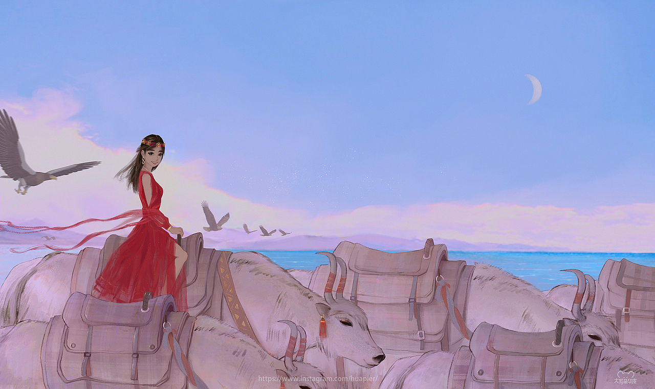 2022插画作品（图ZMzI5NTA0OTE2） - 创作习作 - 站酷设计师大耳朵华皮原创素材 - 站酷ZCOOL