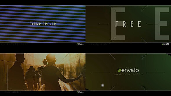 AE模板|时尚简洁旅行旅拍照片作品集展示宣传动画开场