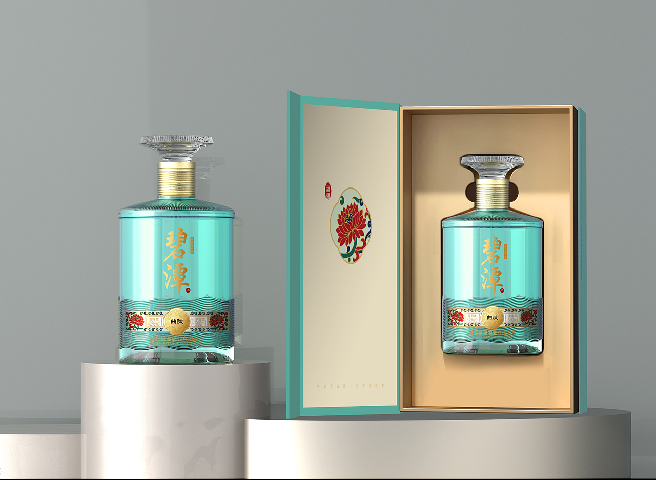 白酒包装设计丨碧潭酒（图ZMzA3MTA4MzY4） - 包装 - 站酷设计师KKi设计原创素材 - 站酷ZCOOL
