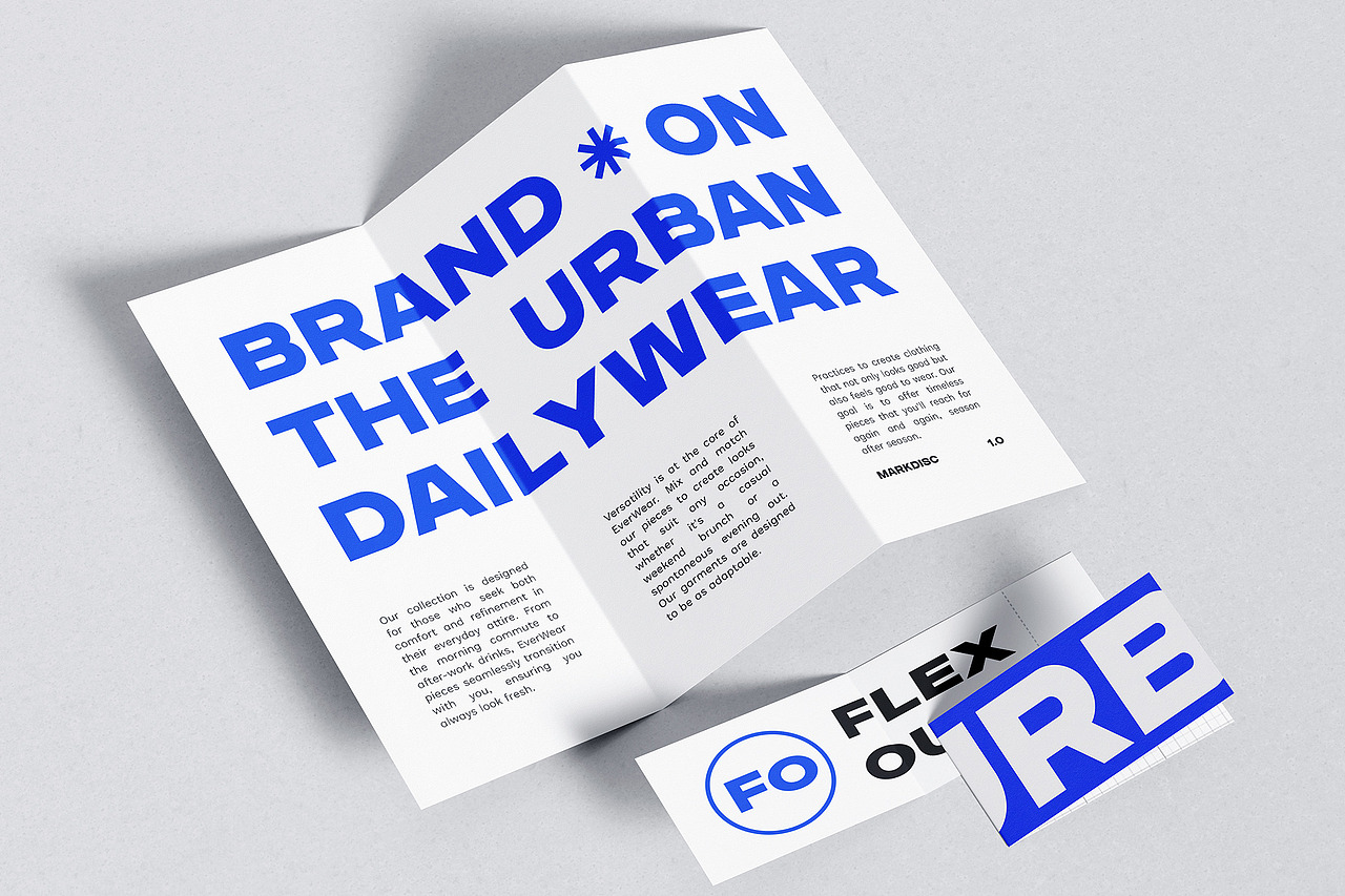 现代简约粗体字时尚品牌标识广告海报封面标题英文字体