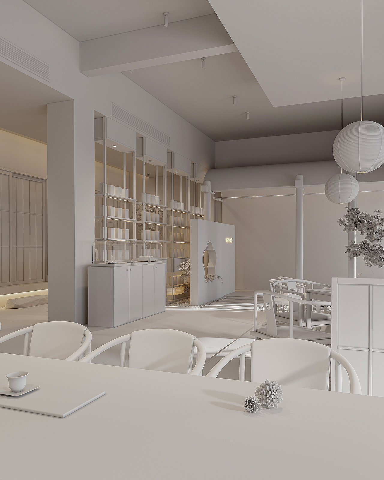 茶室设计——爷爷泡DE茶(白膜篇)