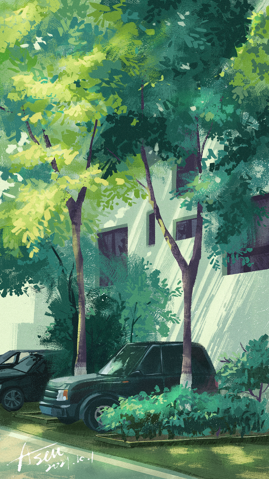 【色彩速涂】氛围练习50图