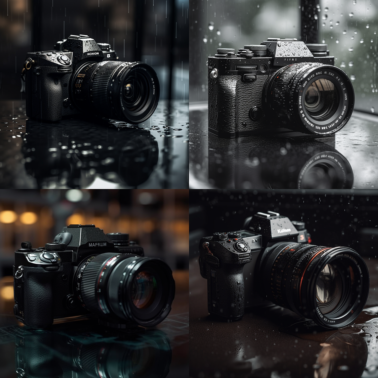 AI生成的单反相机合集